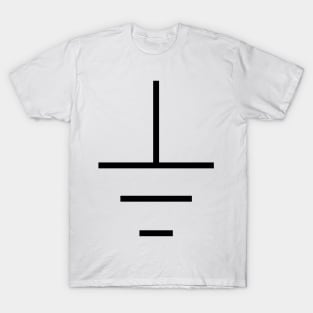 GND - Ground Symbol 5017 - vinyl turntable earth T-Shirt